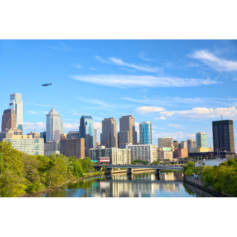 Bahati Philadelphia Downtown - Wrapped Canvas Print, 81cm H x 122cm W x 3.8cm D