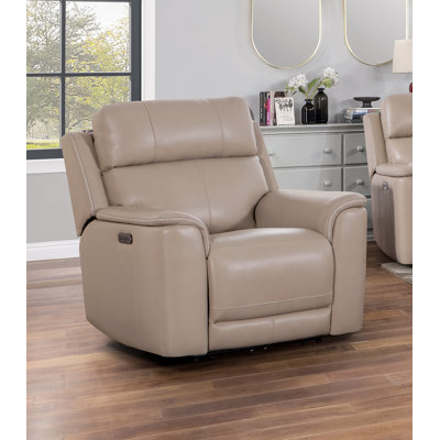 Fauteuil inclinable en cuir italien Riley