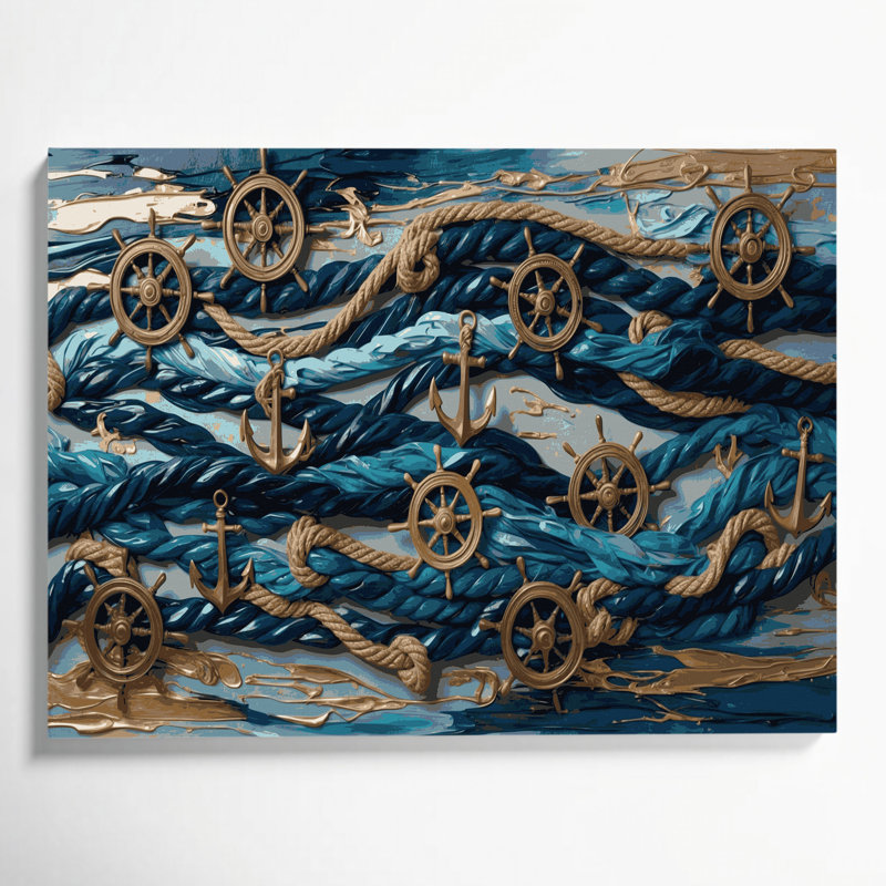 Art mural sur toile gris, H 16 po x l 20 po