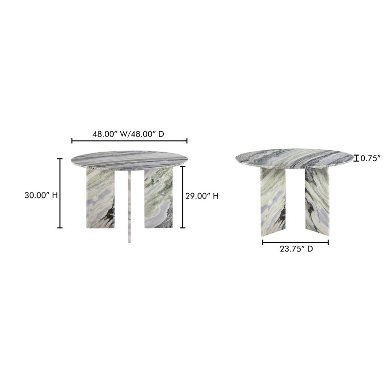 Celia Round Marble Dining Table