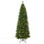 Arbre de Noël illuminé 7 pi avec 10 lumières de Noël, 330 lumières DEL artificielles, blanc chaud et multicolore, support en métal pour la maison, appartement et bureau-650476613