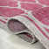 Trebol Moroccan Trellis Textured Weave Fuchsia/Light Gray Indoor/Outdoor Rug