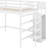 Full Size Loft Bed With Storage Wardrobe-744675647