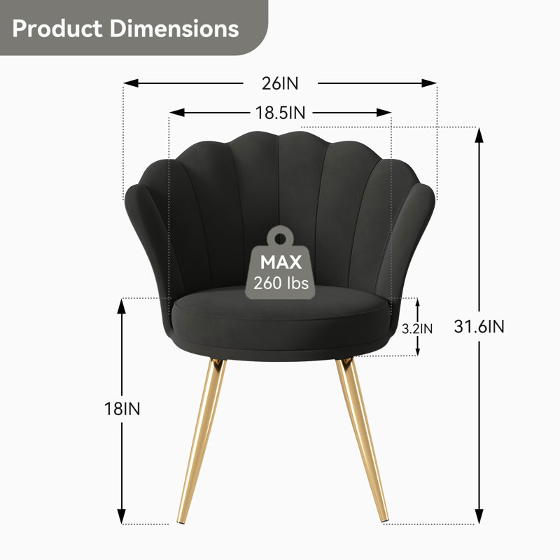 Chaise de réception en velours avec structure en métal