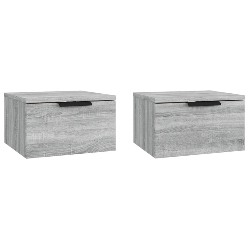 Jurnei 34 cm W Bedside Table, Grey Sonoma
