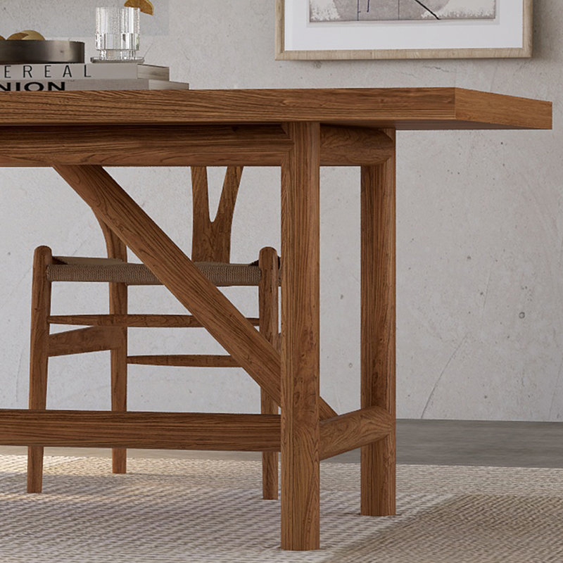 Kaemen Solid Wood Dining Table, 29.53"H x 86.61"L x 33.46"W