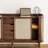 Vintage Sliding Door Rattan Display Case