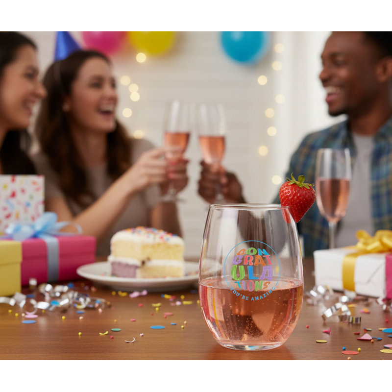 Verre à vin 15oz Congratulations You Are