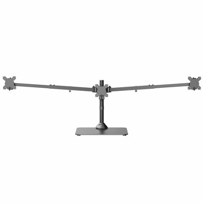 Support de bureau d'ordinateur triple télescopique VIVO, support robuste