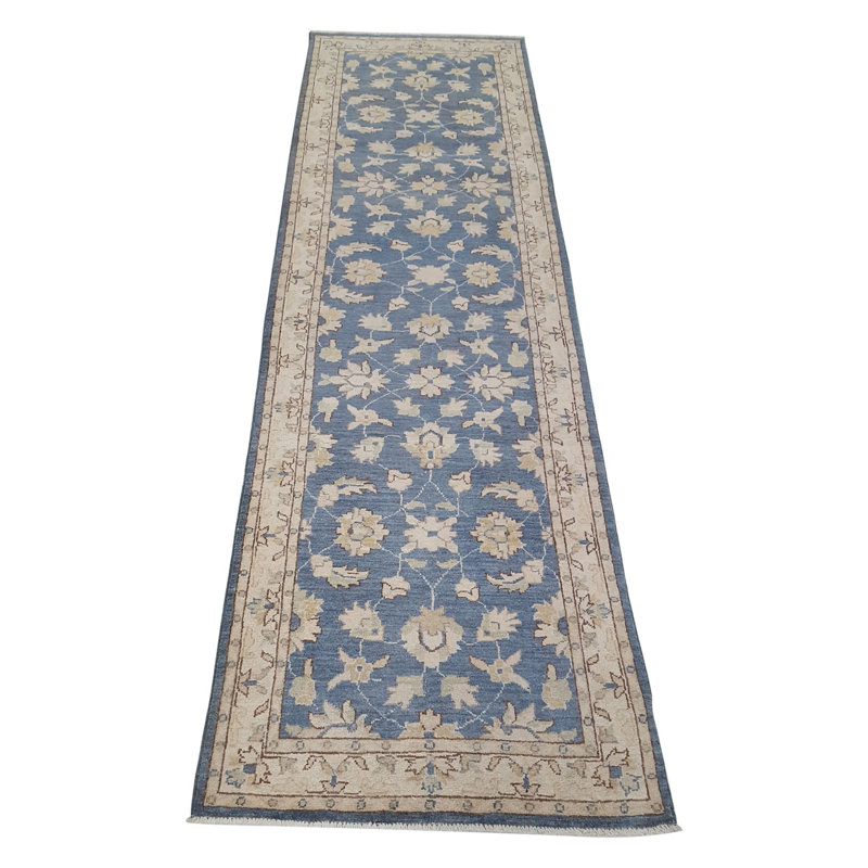 Davey Hand Knotted 3x9 Grey Runner