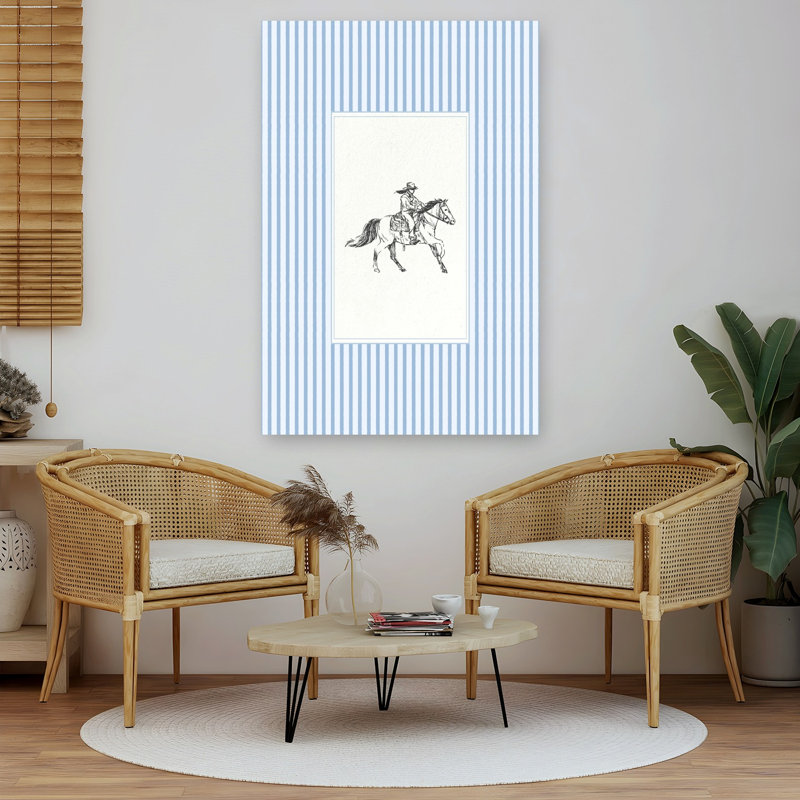 Western Rider Gallop, rétro, reproduction d'art murale cheval rétro, H 60 po x l 40 po