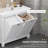 Tilt-Out Laundry Sorter Bathroom Cabinet, White - Spacious Storage For Towels & Accessories Construction, Water- Core Toppling 30" W X 16.1" D 27.5" H Cabinet Ample Space , To Damage 30"W 16.1"D