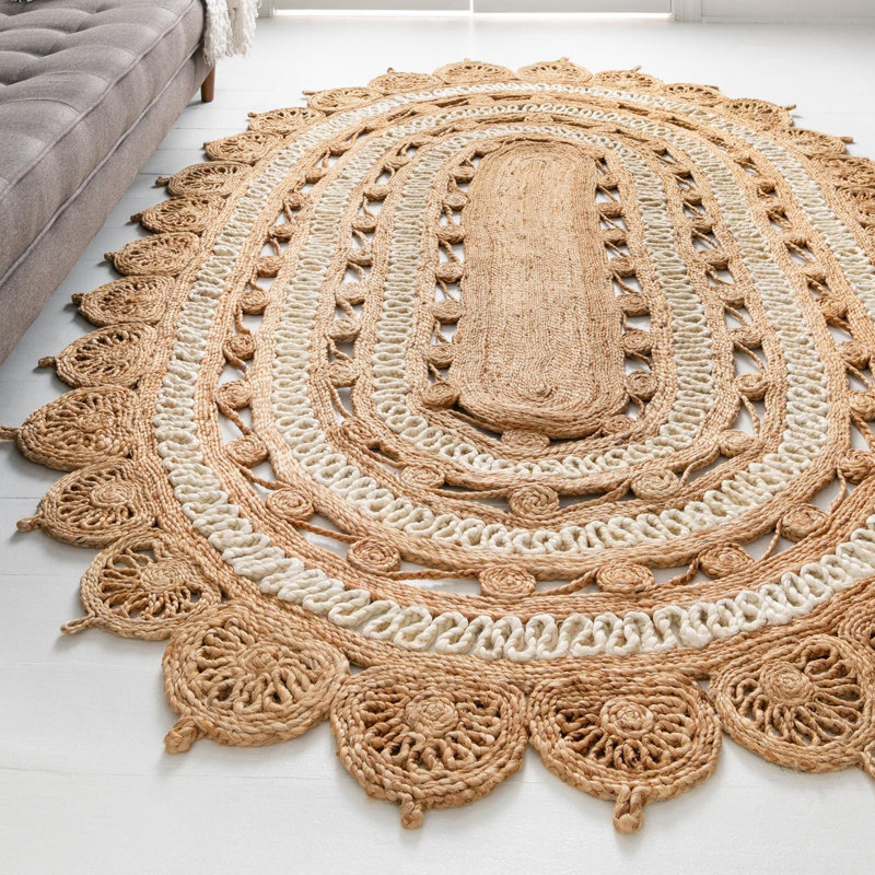 Jarne Oriental Indoor Rug, Oval 7'10" x 10'