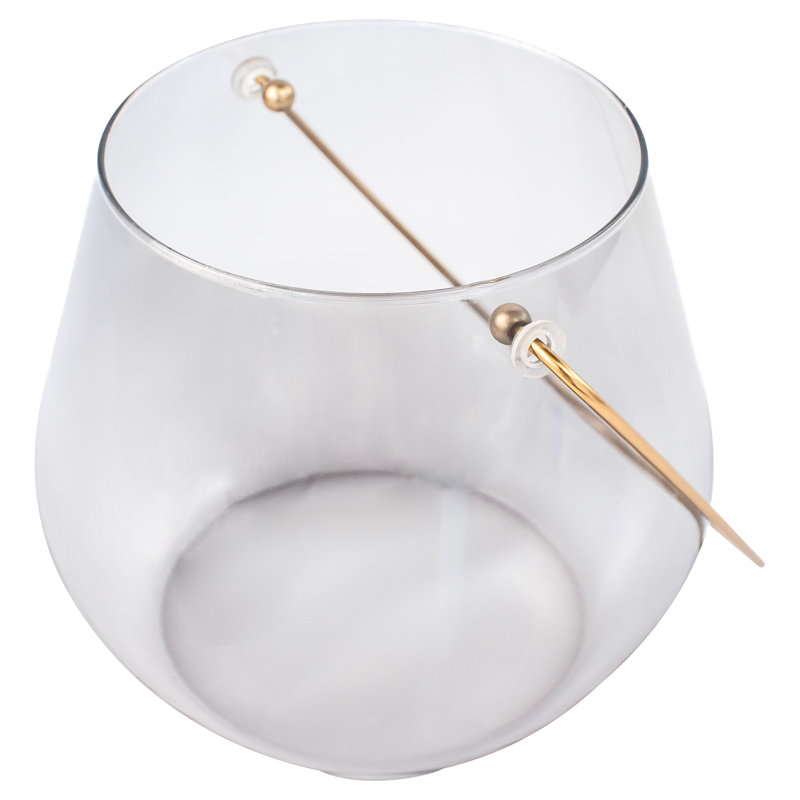 Water Drop Tabletop Hurricane, 4.5" H x 7" W x 7" D