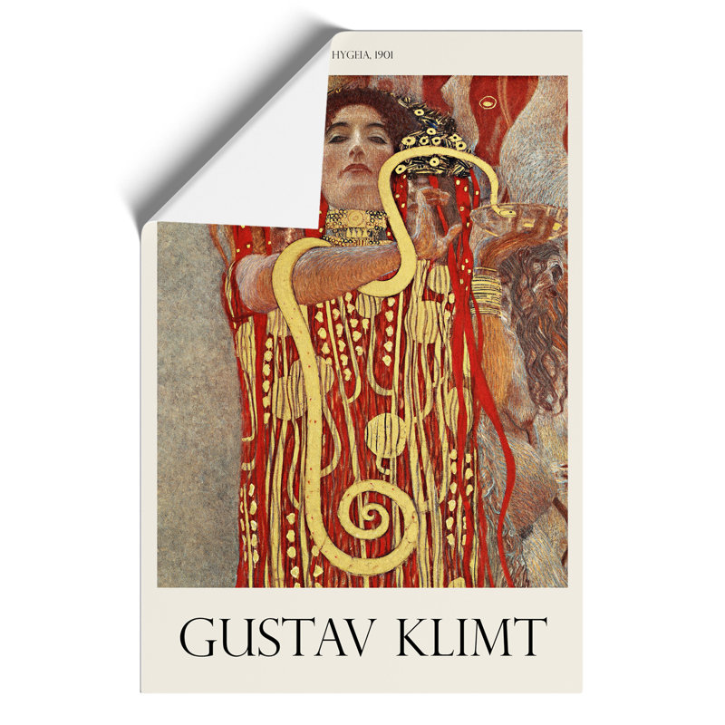 Hygeia Print by Gustav Klimt - Frameless Print, 30cm H x 21cm W x 0.1cm D