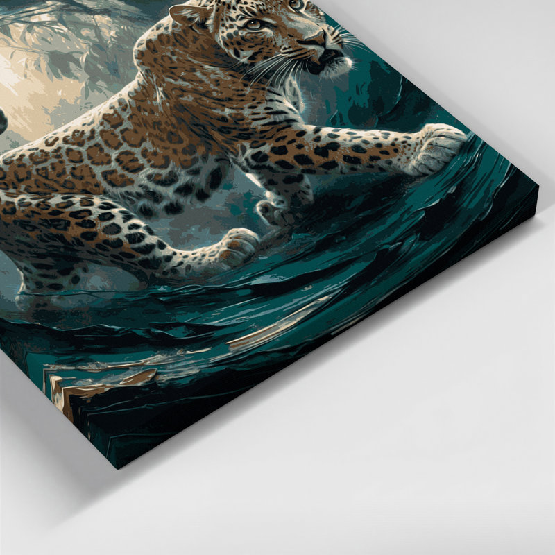 Art mural sur toile Big Cats Sunda, H 12 po x l 12 po