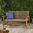 Natural + Grey With Wood Back And Seat Frame For A Relaxing Outdoor Experience-1733226085