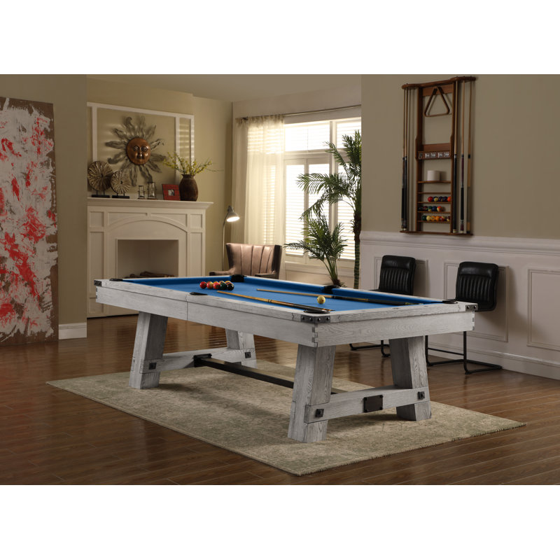 Yukon Slate Pool Table with Professional Installation Included, Academy Blue, 7'5", Northern Drift