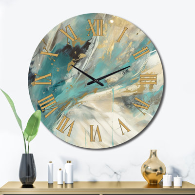 Horloge murale Turquoise Serendipity