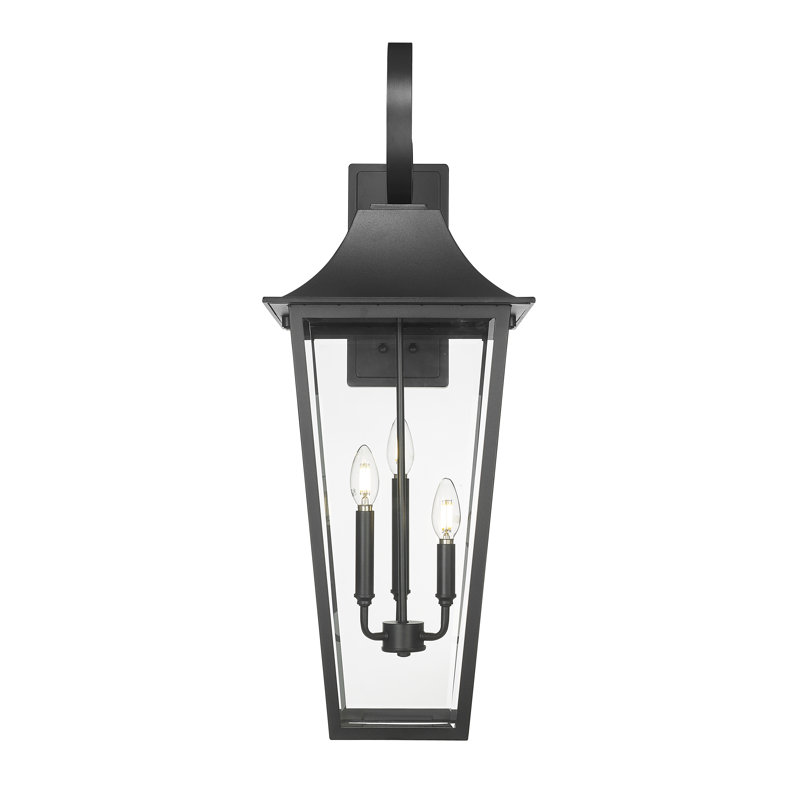 Applique murale d'extérieur 3 lumières Barling, H 33,25 po x l 12 po x P 13 po