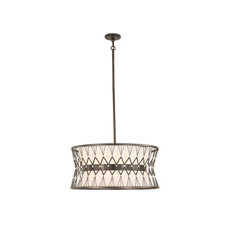 Luminaire suspendu 6 lumières Joliet, H 12 po x l 22 po x P 22 po