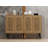 Stylish Console Table, Sapphire Oak & Gold, 47.2 x 31.5 x 11.8 inches | 100% Melamine Coated Particle Board, Thickness: 0.7 inches | Modern Design, Perfect for Living Room, Entryway, or Office Decor-2017047883