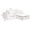 Canapé modulaire rembourré en velours côtelé 78,8 po x 68,9 po 78,8 x 68,9 po, blanc, sans assemblage, pour la maison