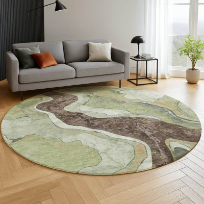 Premium Machine Washable Mayfield AMF2219 abstract Rug