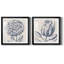 Indigo floral sur lin III - ensemble de 2 impressions d'art encadrées-2067258842-2137722499-2140232913
