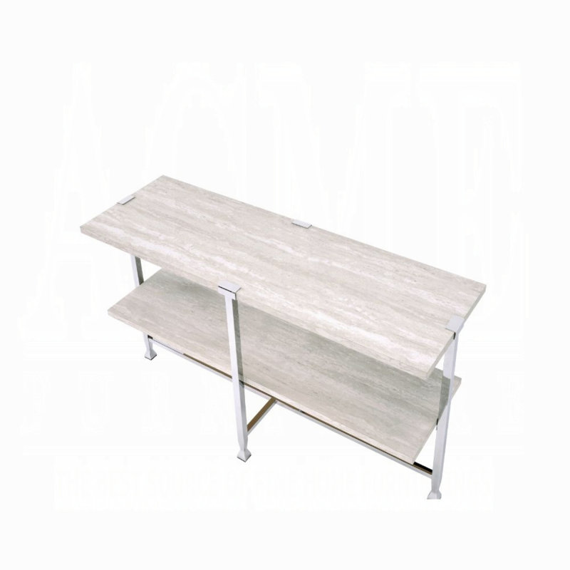 Contemporary Sofa Table With Shelf