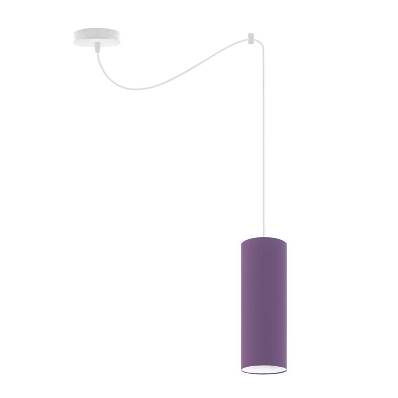 Konigstein 1 - Light Single;Cylinder Pendant, Violet, White