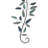 Metal Leaf Teal Wall Decor with Gold Accents Set