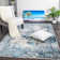 Tapis oriental bleu Ascutney