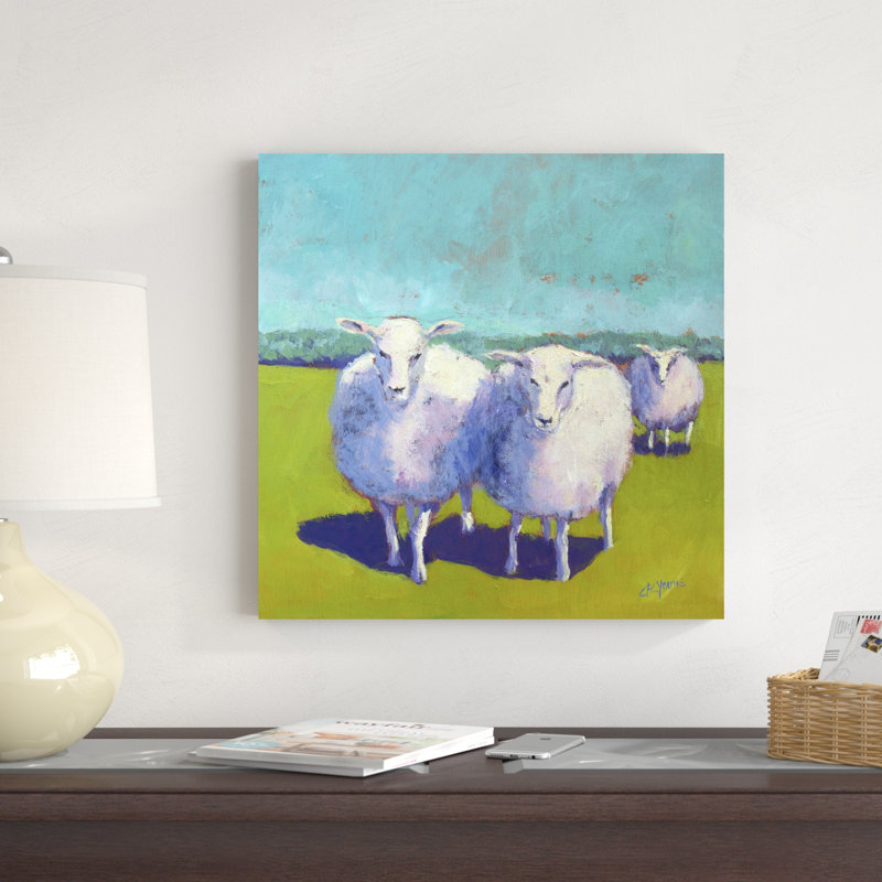 Sheep Pals I, H 20 po x l 20 po x P 1,25 po