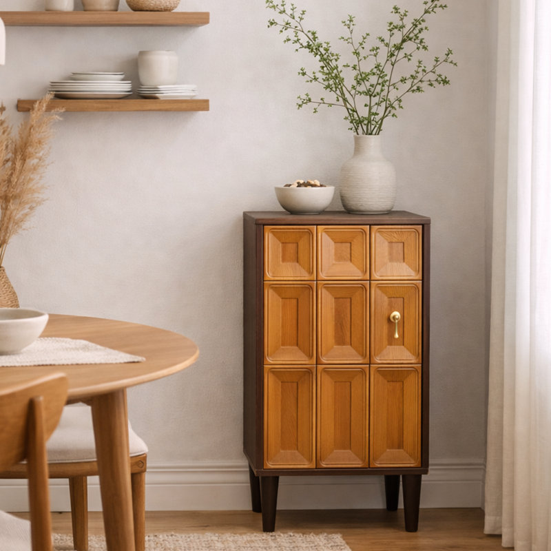 Commode d'appoint à panneau simple Asante