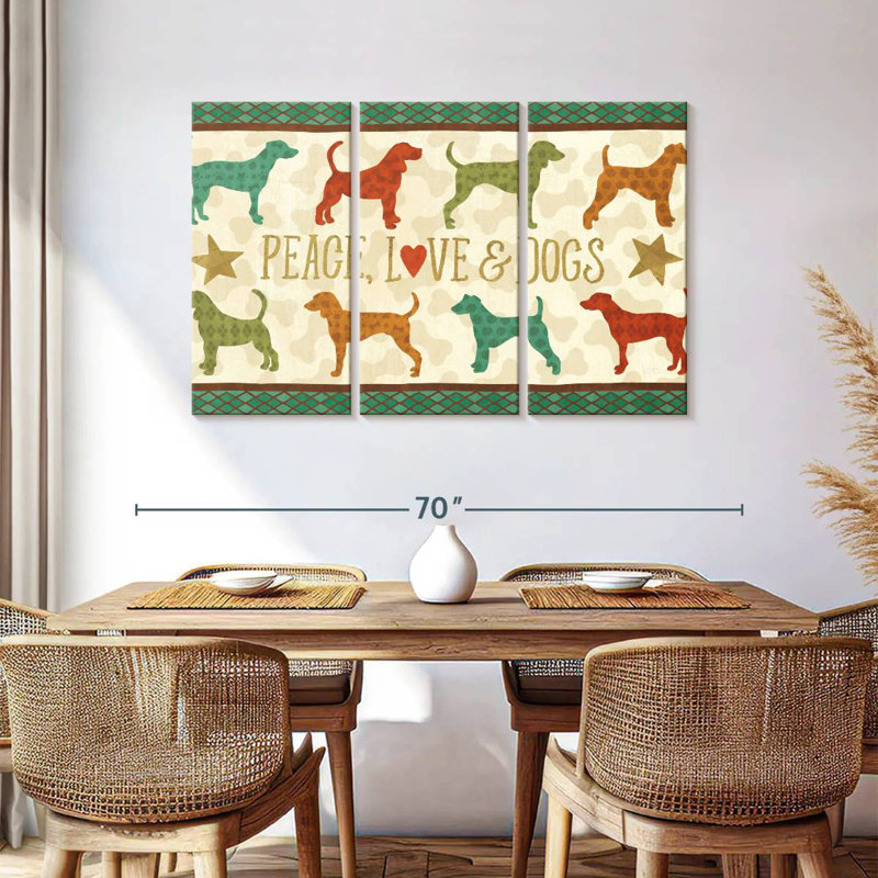 Brampt Dogs Life, 36" H x 57" W