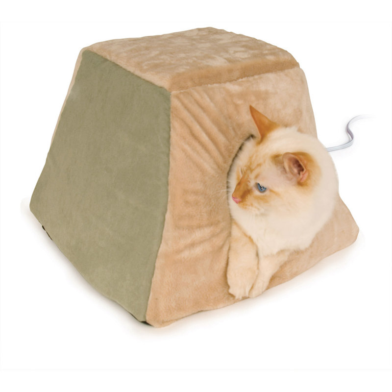 Panier chauffé pour chat Heated-Kitty, sauge