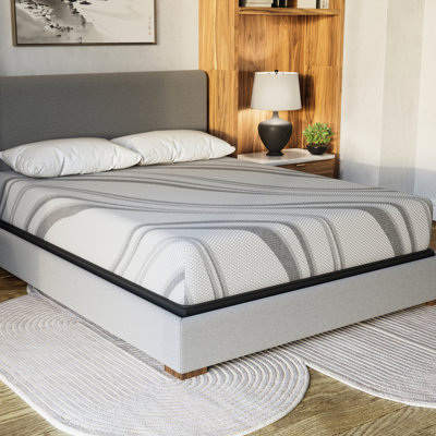 Gray Nl 10" Gel Foam King Mattress - High Density King, Gray, Advanced Gel Foam