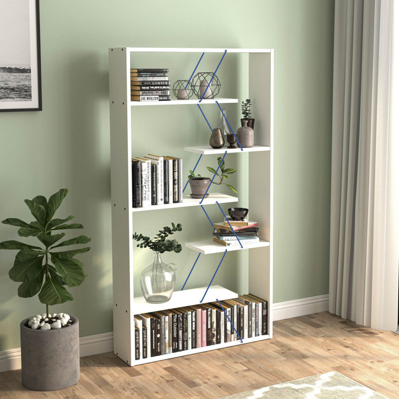 Bibliothèque en bois à 6 tablettes