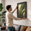 Tropical Palm Frond Botanical - Framed Print-286219024-286219031