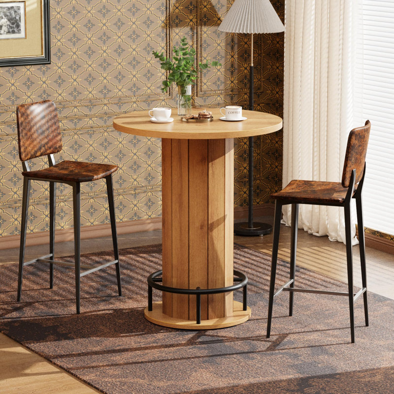Table bistro Natural Wood, Beige