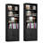 Bookcase 6 Tiers Set of 2 with Doors Sturdy and Easy Assembly for Home Office-113227367
