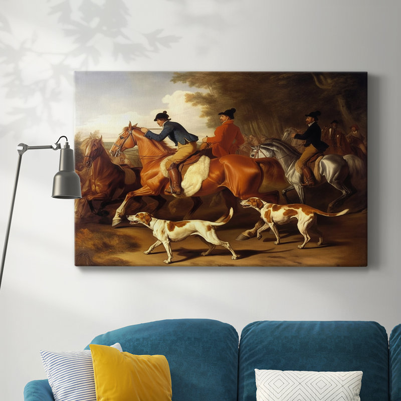 ANIMAL XCVI - Toile tendue avec châssis Premium - Prêt à être accroché, H 32 po x l 48 po