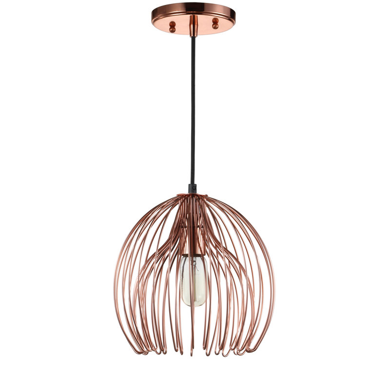 Oceane 1 - Light Copper/Gold Single Pendant