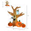 Arbre gonflable d'extérieur éclairé d'Halloween avec fantôme, lanternes et hibou