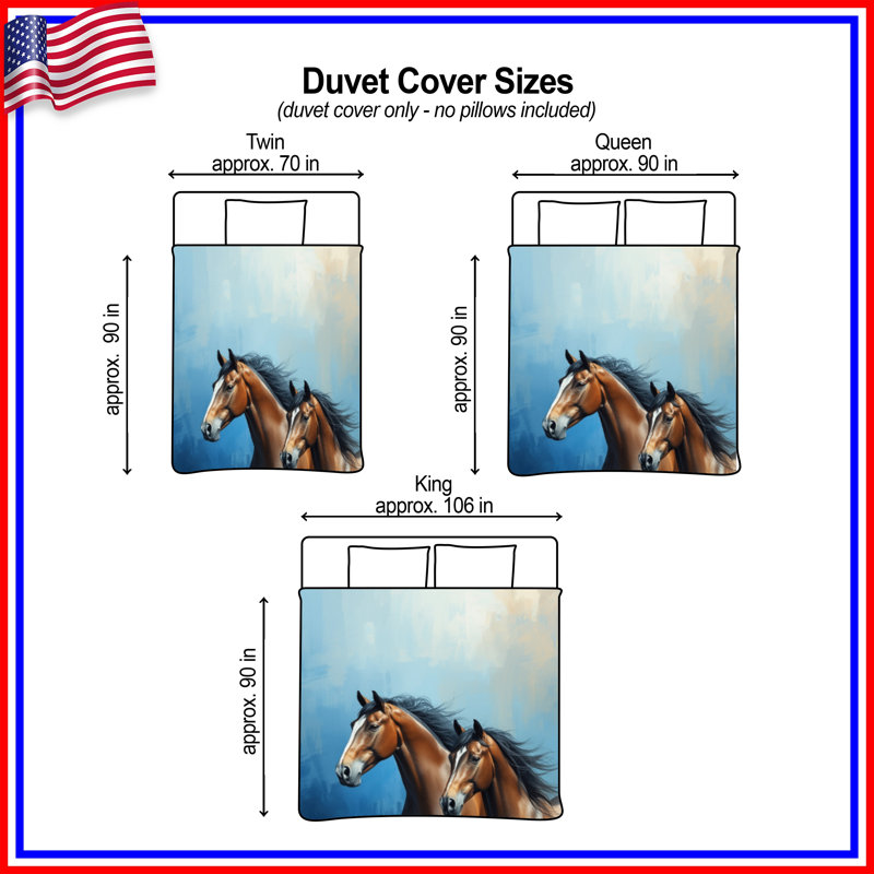 Housses de couette Bay Horses, Grand lit