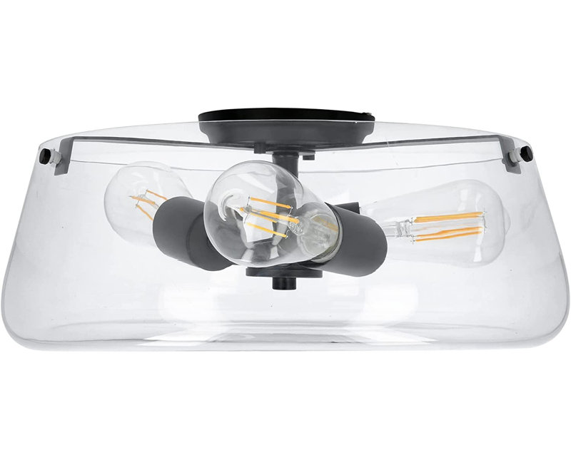 Plafonnier encastré 3 lumières 15,13 po