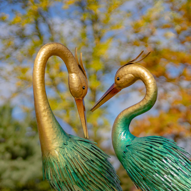 Statue de jardin en fer Oribella Heron