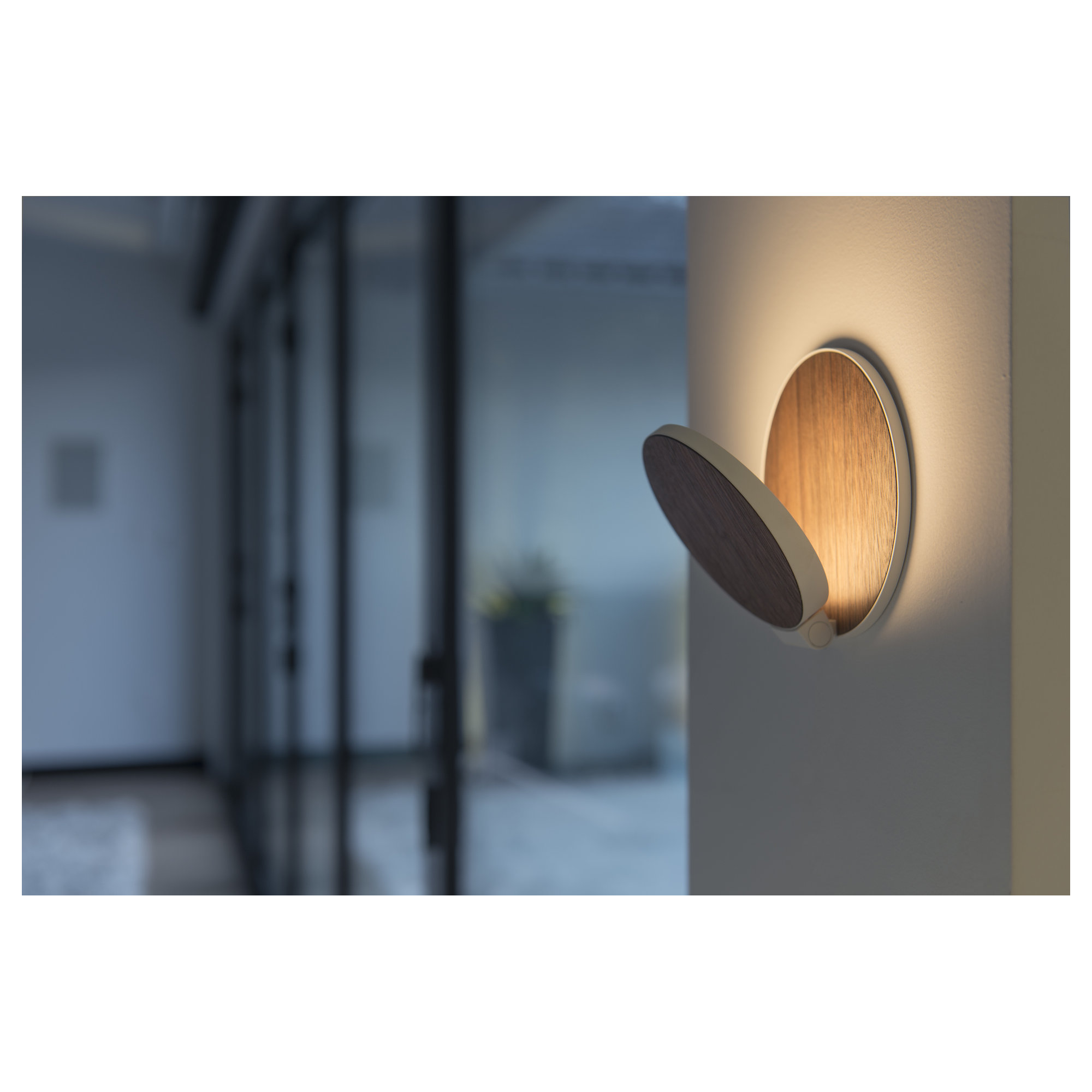 Gravy Single Light Dimmable LED Flush Mounted Sconce, Brushed Brass/Chrome