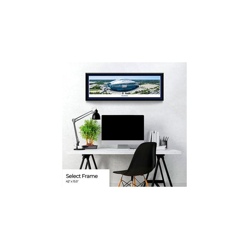 Photo panoramique NFL AT&T Stadium, H 15,5 po x l 42 po x P 0,88 po, Bleu marine